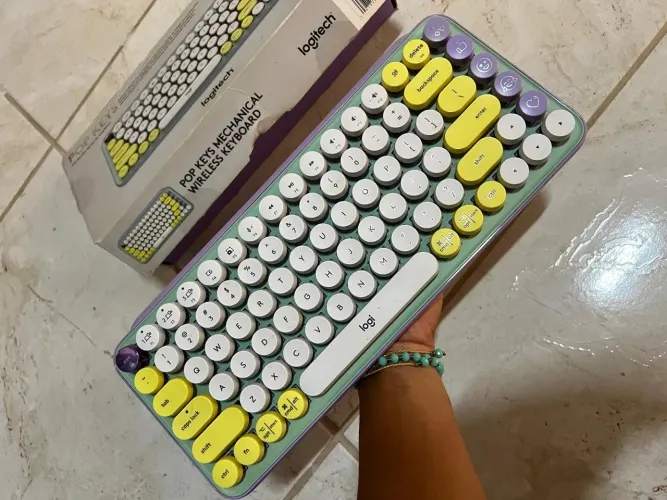 Teclado Pop Keys Fofo Feminino Sem Fio
