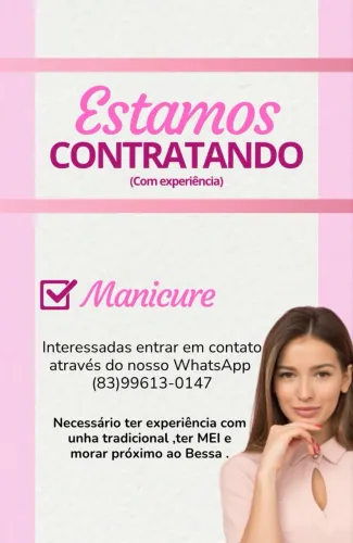 Vaga para manicure em salão no Bessa 