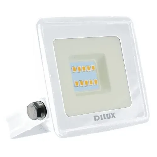 Refletor Led de Alumínio Ultra Slim 10W Bivolt 3000k Branco