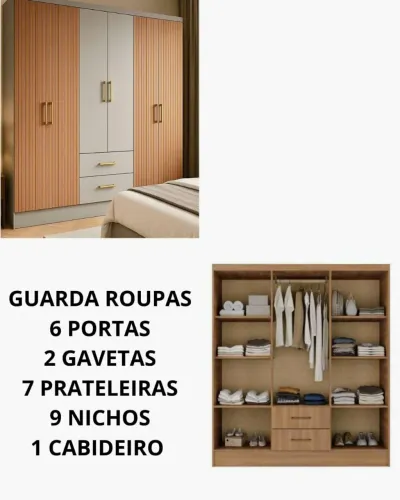 Guarda Roupas NOVOS Roupeiros Temos Cômodas Camas Box Beliche Colchão a partir 215,00