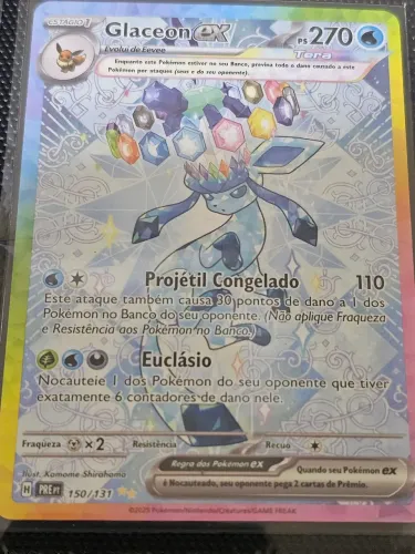 Carta pokemon glaceon ex