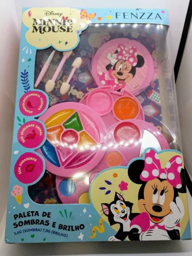 Paleta de sombra e brilho infantil da Minnie Mouse