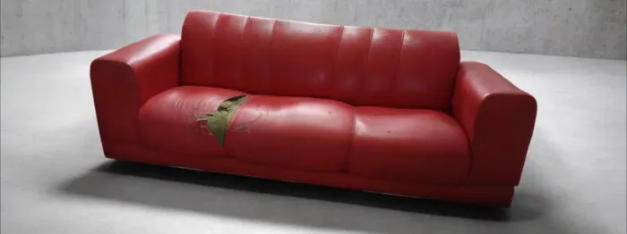 SOFÁ VERMELHO 3 LUGAR - USADO.