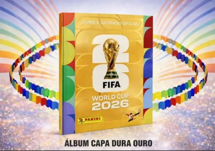 Álbum da copa do mundo 2026 Completo capa ouro ( Com todas as figurinhas pra colar) 980<br>