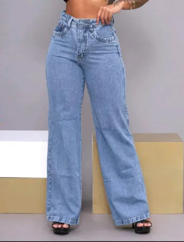 Calça Jeans Wide Leg SHEIN - Tam. 40