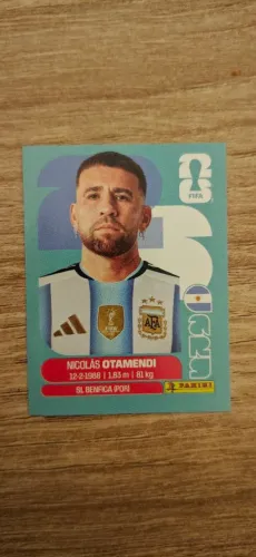 Figurinha Panini Copa do Mundo 2026 Nicolás Otamendi
