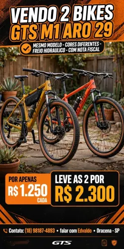 Vendo 2 bike cidade dracena sp