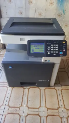 Impressora Konica Minolta Laser Colorida BizHub C200 Usada, Ligando no Estado!
