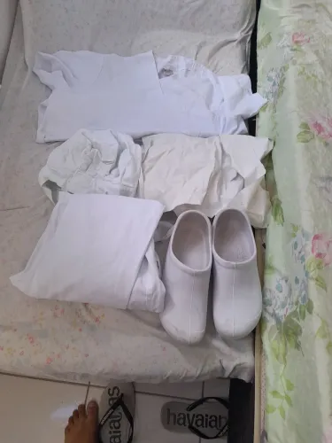 Roupa de cozinheiro ou auxiliar de cozinha 