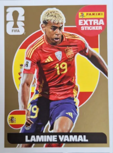 Lamine Yamal  Gold Extra Sticker Panini FIFA 2026