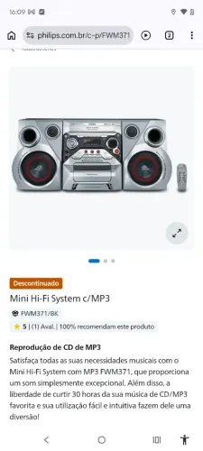 Aparelho de som Philips