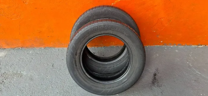 Par de Pneus Aro 15 Bridgestone 195 x 65 Ecopia_Aceito Cartão