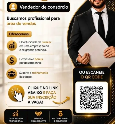 Vaga para vendedor