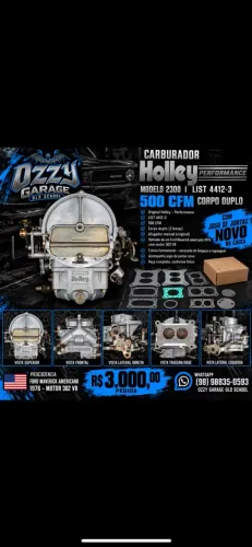 CARBURADOR HOLLEY PERFORMANCE 500 CFM ? À VENDA