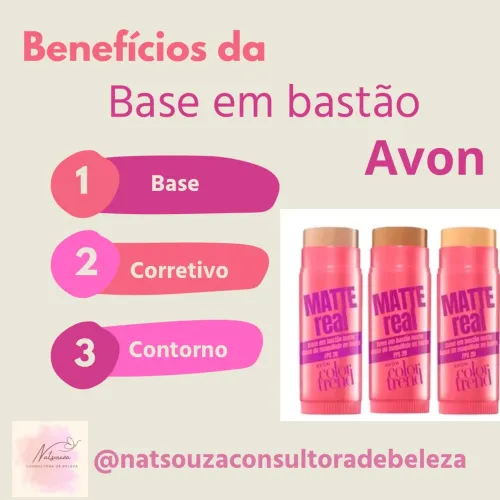 Base bastão 3 em 1 Avon