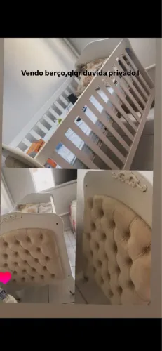 Berço e n acompanha colchão e tem conversa