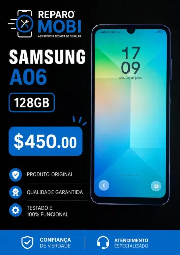 A06 com 128gb Novo