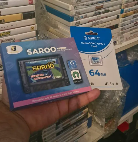 Saroo Bombado 64GB Sega Saturn com 100 jogos novo