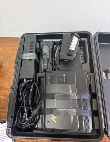 filmadora panasonic vw-shm7, kit completo