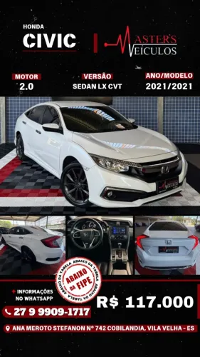 Honda Civic Sedan LX 2.0 Flex 16V Aut. 4P 2021