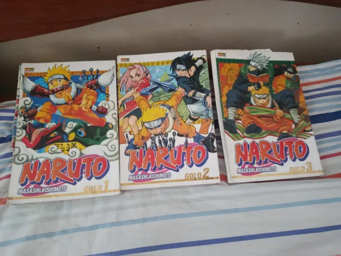 Mangás Naruto Volumes 1, 2 e 3 - Coleção Completa do Início | Ótimo Estado