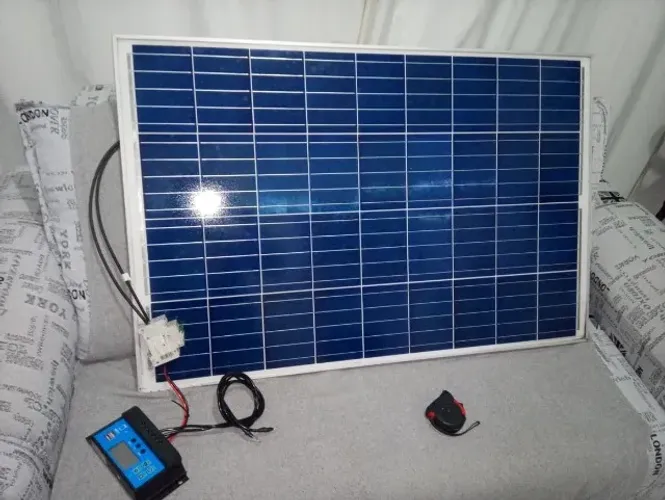 Kit Solar de entrada Placas 360w e 100w Controladora PWM 50a e disjuntor CC