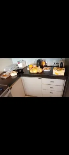 Dois Balcão com cuba para cozinha e área de serviço