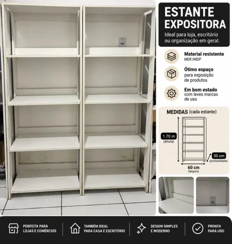 Armário expositor mdf