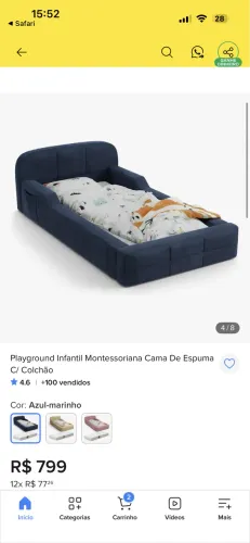VENDO BASE DE CAMA INFANTIL NOVA