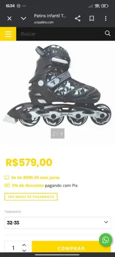 Patins ajustáveis
