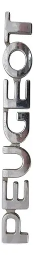 Emblema Tampa Traseira Escrita Peugeot 206 207 Preto