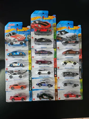 Coleção 20 Porsches Hot Wheels