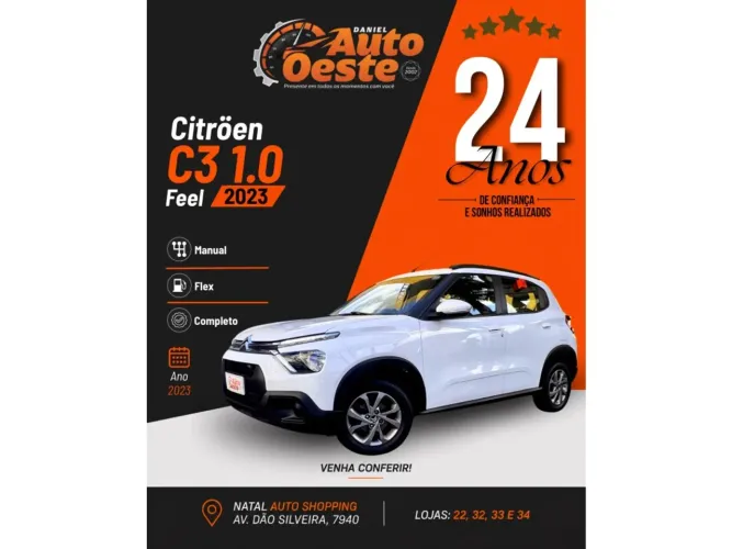 Citroen C3 Feel 1.6 Flex 16V 5P Mec. 2023