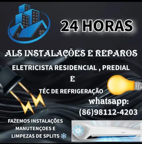 ELETRICISTA RESIDENCIAL ,PREDIAL E TÉC DE REFRIGERAÇÃO 24 HORAS  EM QUALQUER REGIÃO 