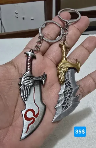 Chaveiro espada do Kratos em God Of War de metal