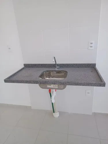 Pia para cozinha em granito com cuba