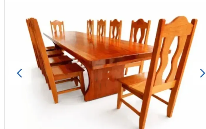 Conjunto de mesa rústica angelim . Tampo 300cmx85cm x6cm com 4 cadeiras rústicas de madeir