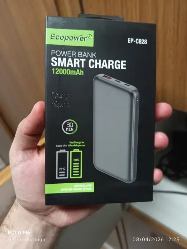 Bateria portátil 12.000 mAh