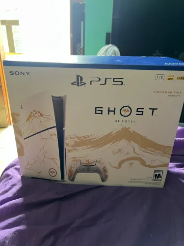Sony Ps5 Slim Ssd 1tb Dourado Edição Ghost Of Yotei Ouro