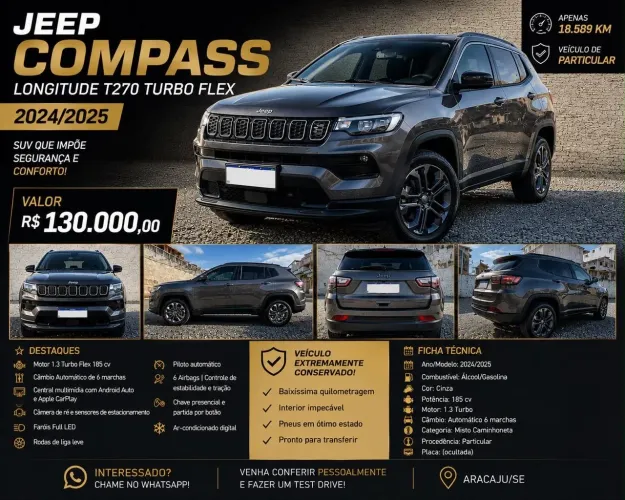 Jeep Compass LON Nig. Eagle 2.0 4X2 Flex Aut. 2025