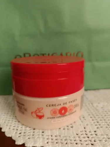 Creme relaxante cereja fases