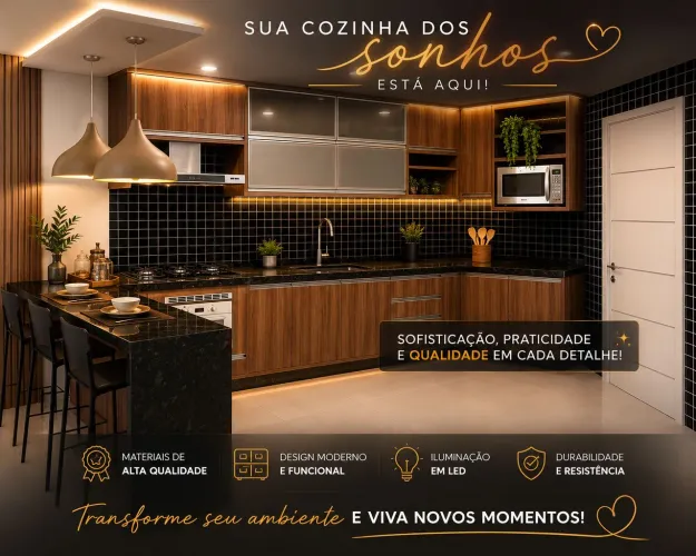 Cozinha planejada do seu sonho 