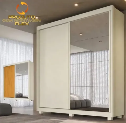 Guarda-Roupa Casal Versatile 2 Portas de Correr 1,51 m