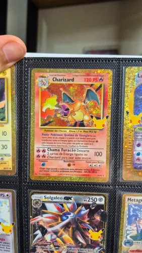 Cartas Charizard e Lugia Clássicas Coleção 30 Anos Pokémon