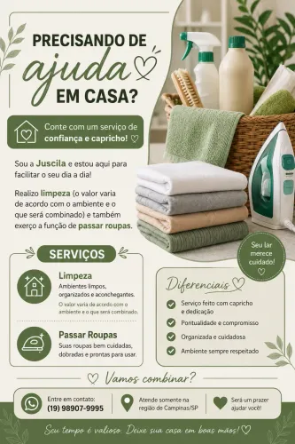 Diarista em Campinas | Limpeza e Passadoria