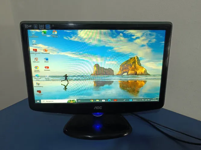 Monitor AOC 19" para computador Pc gamer desk top câmeras DVR  ler anúncio 
