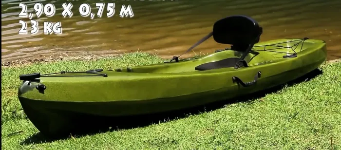 Caiaque Caiaker Fishing Pesca 3 Varas Seminovo Remo e Carrinho Lazer Seguro Transporte