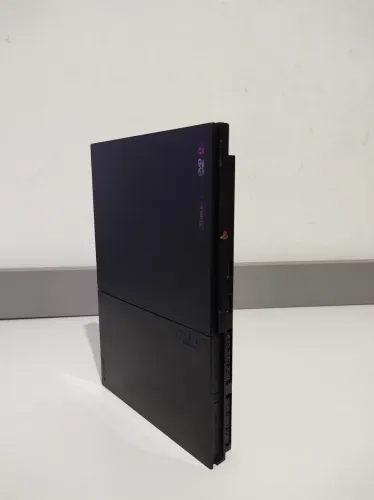 PlayStation 2 / PS2 Slim Black Piano Funcionando Chuchu beleza