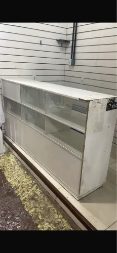 Balcão Expositor com Vitrine e Gavetas - 1,70m (Parcelo 3x Sem Juros)