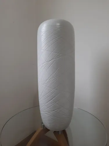 Vaso branco em ceramica 60cm altura